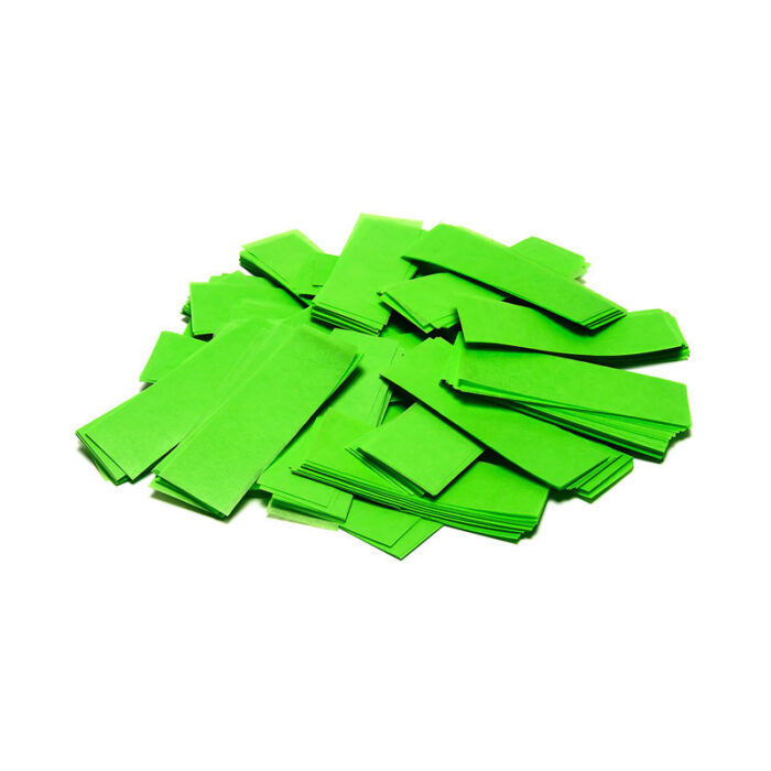 TCM FX - Lassú esésű Konfetti Téglalapok 55x17mm - Világoszöld - 1 kg
